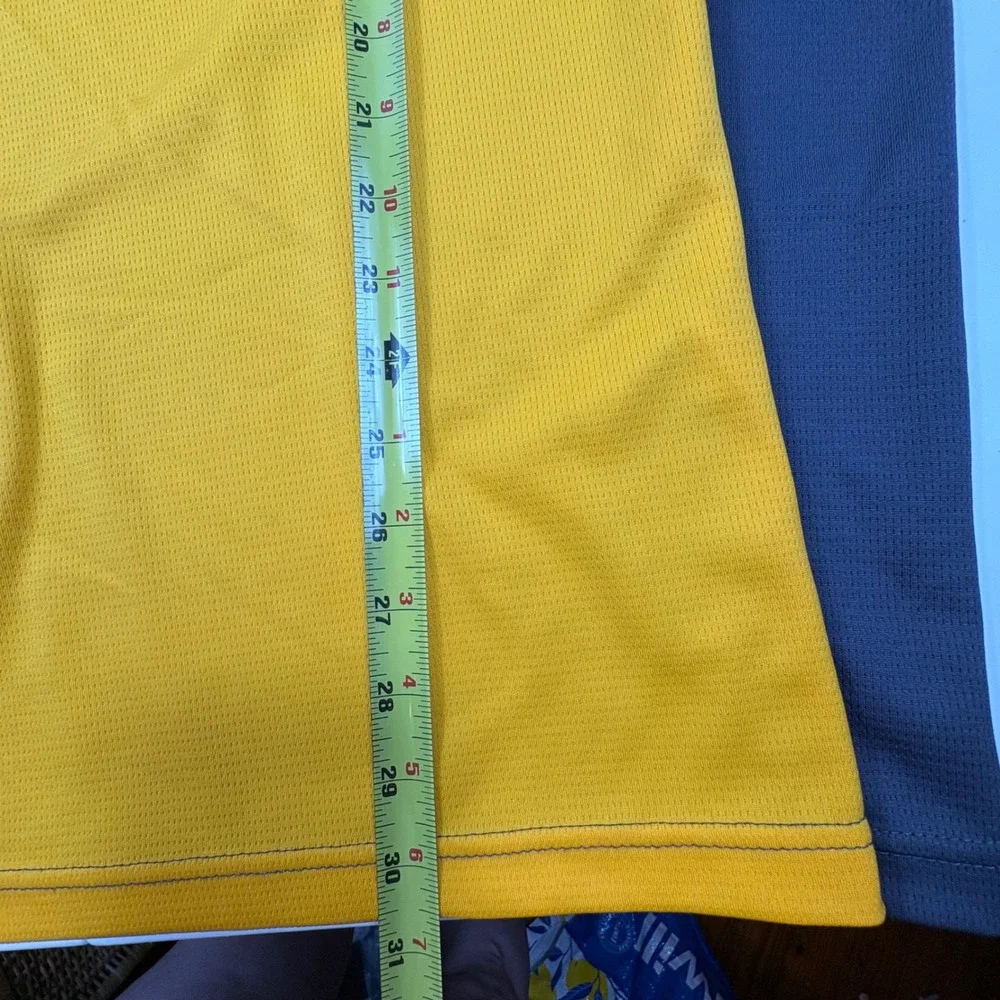 Holloway Dry Excel Performance Polo Yellow Gray Athletic Men's‎ 2XL